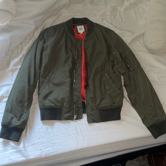 GAP Jackets & Blazers - Green Gap Bomber Jacket